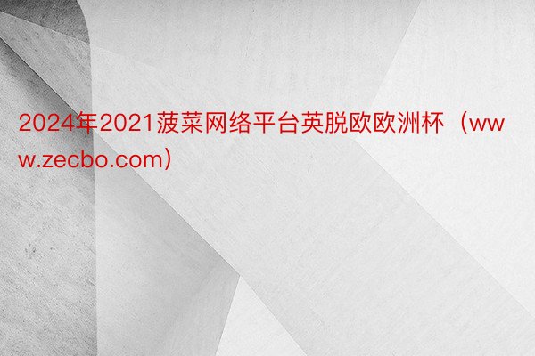 2024年2021菠菜网络平台英脱欧欧洲杯（www.zecb